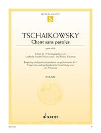 Chant sans paroles op. 40/6 : Fingersatz und spielpraktische Einrichtung von Lev Vinocour