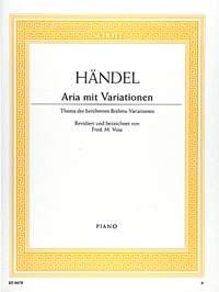 Aria mit Variationen : Thema der berühmten Brahms-Variationen