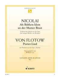 Als Büblein klein an der Mutterbrust-Porterlied : Trinklied des Falstaff aus Die lustigen Weiber von Windsor-aus: Martha