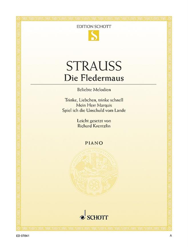 Die Fledermaus : Drei Stücke (leicht gesetzt)