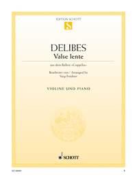 Valse lente : aus Coppélia