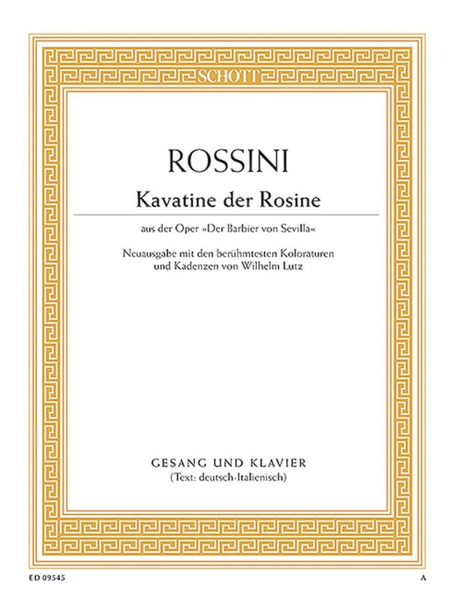 Der Barbier von Sevilla : Frag ich mein beklommnes Herz (Kavatine der Rosine)