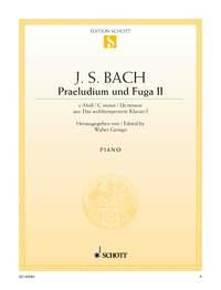 Das wohltemperierte Klavier I BWV 847 : Praeludium II und Fuga II c-Moll