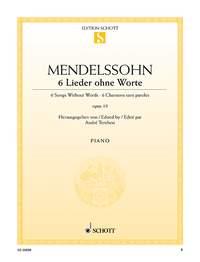 6 Lieder ohne Worte op. 19