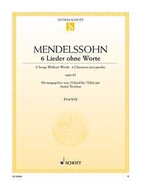 6 Lieder ohne Worte op. 85