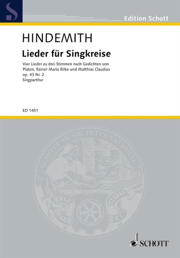 Lieder fur Singkreise op. 43/2