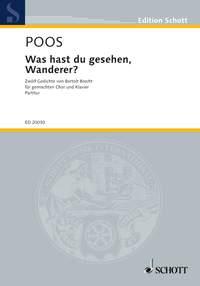 Was hast du gesehen, Wanderer? : 12 Poems by Bertolt Brecht
