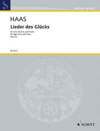 Lieder des Glucks op. 52 : 7 Gedichte aus der Gedichtsammlung Der bluhende Garten