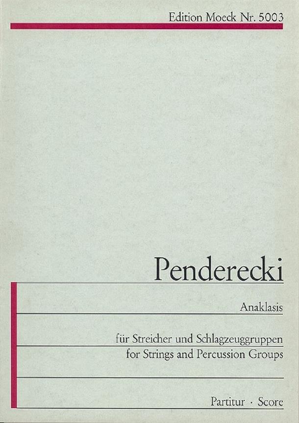 Anaklasis : for strings and percussion groups