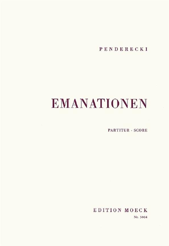 Emanationen : for two string orchestras