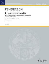 In pulverem mortis : aus Passio et mors Domini nostri Jesu Christi secundum Lucam