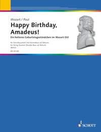 Happy Birthday, Amadeus! : A bright birthday serenade in style of Mozart