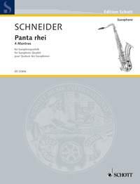 Panta rhei : 4 Mantras for Saxophone Quartet