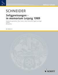 Die Seligpreisungen - in memoriam Leipzig 1989 : Text aus dem Matthaus-Evangelium, 5, 3-12 in der ubersetzung von Martin Luther