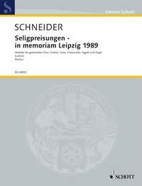 Die Seligpreisungen - in memoriam Leipzig 1989 : Text aus dem Matthaus-Evangelium, 5, 3-12 in der ubersetzung von Martin Luther
