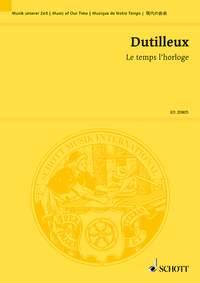 Le temps l'horloge : Five episodes for soprano and orchestra