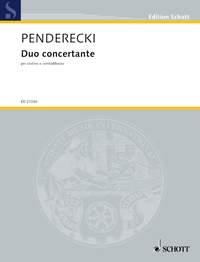 Duo concertante : for violin and double bass
