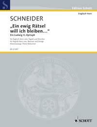 Ein ewig Rätsel will ich bleiben...