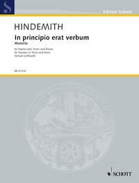 In principio erat verbum : Motet for Soprano or Tenor and Piano
