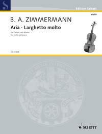 Aria · Larghetto molto : Two alternative movements for the second movement of the Kleine Suite for violin and piano