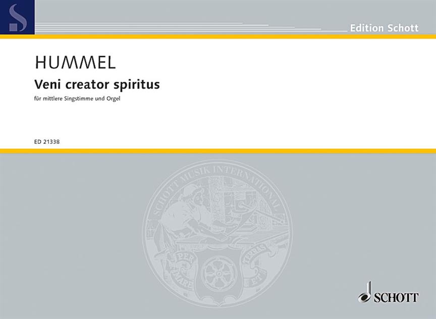 Veni, Creator Spiritus op. 103g : for medium voice and organ