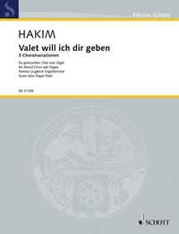 Valet will ich dir geben : 5 Variations for Choir and Organ on a Choral by Melchior Teschner