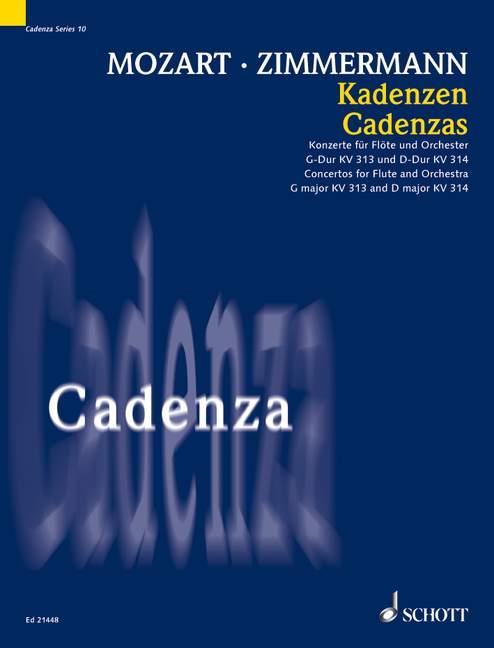 Cadenzas : Concertos for Flute and Orchestra G major KV 313 and D-major KV 314 by W. A. Mozart