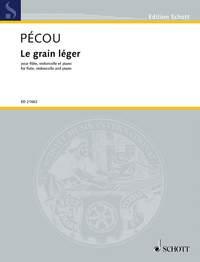 Le grain léger : for Flute (also Flute in G), Violoncello and Piano