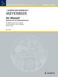 An Mozart : Quartet for 4 male voices