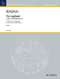 Ya Laytani : For Male Choir and Recorder