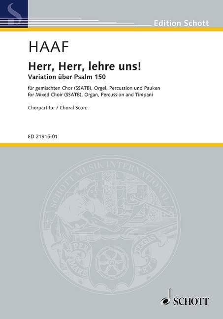 Herr, Herr, lehre uns! : Variation on Psalm 150
