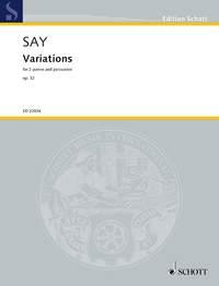 Variations op. 32 : for two pianos and percussion