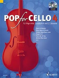Pop For Cello Band 4 : 12 Pop-Hits zusätzlich mit 2. Stimme
