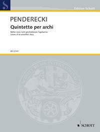 Quintetto per archi : per 2 violini, viola, violoncello e contrabbasso