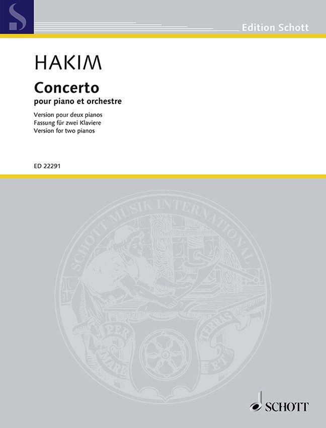 Concerto for piano and orchestra : Version for two pianos