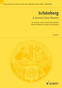 A Survivor From Warsaw Op. 46 : For Narrator, Men's Chorus and Orchestra