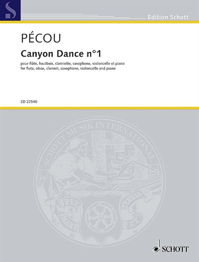 Canyon Dance No. 1 : Fl, Ob, Clar, Sax, Cello and Piano