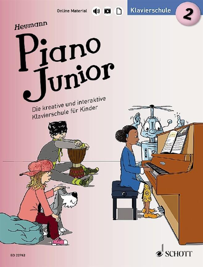 Piano Junior: Klavierschule 2 Band 2 : Die Kreative und Interaktive Klavierschule Für Kinder