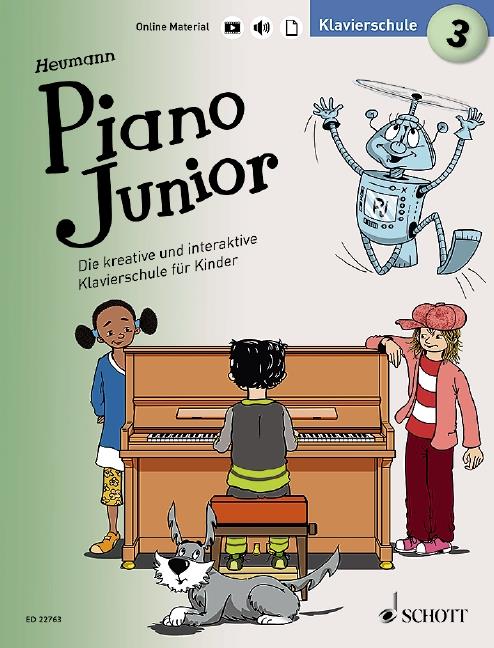 Piano Junior: Klavierschule 3 Band 3 : Die Kreative und Interaktive Klavierschule Für Kinder