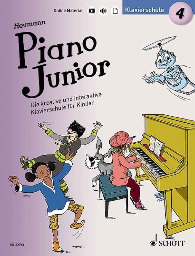 Piano Junior: Klavierschule 4 Band 4 : Die kreative und interaktive Klavierschule für Kinder