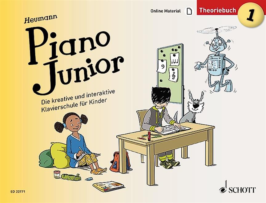 Piano Junior: Theoriebuch 1 Band 1 : Die kreative und interaktive Klavierschule für Kinder