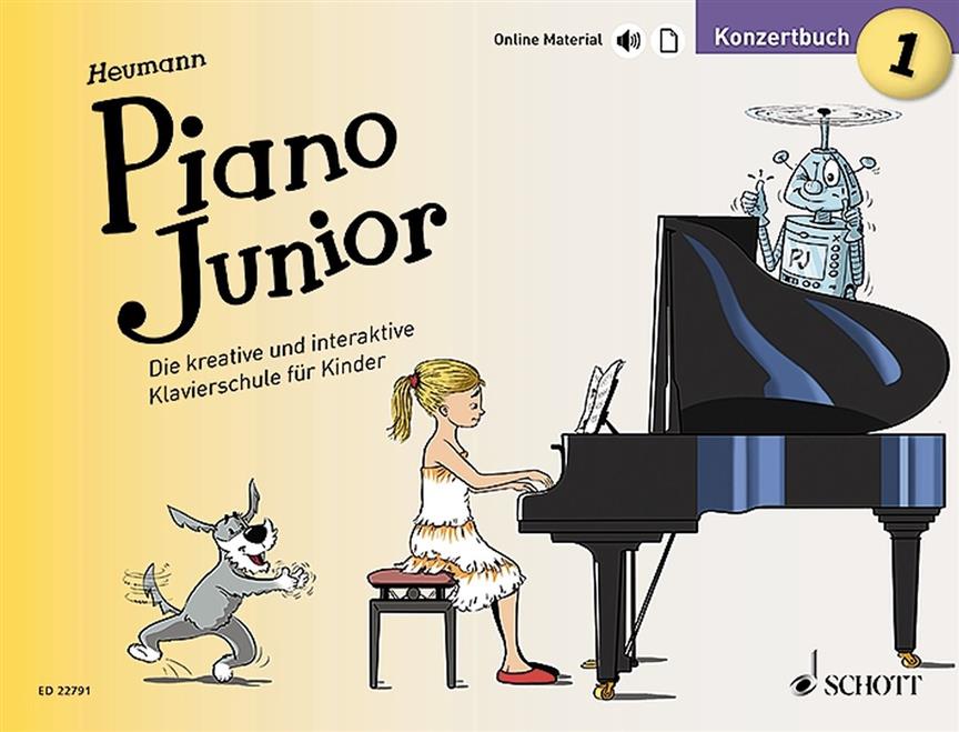 Piano Junior: Konzertbuch 1 Band 1 : Die kreative und interaktive Klavierschule für Kinder