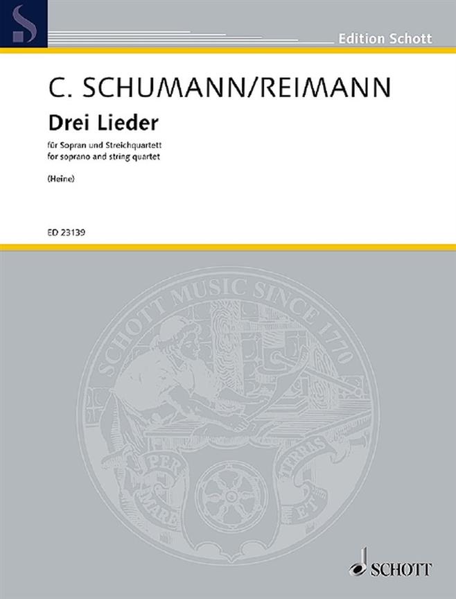 Drei Lieder : von Clara Schumann nach Gedichten von Heinrich Heine