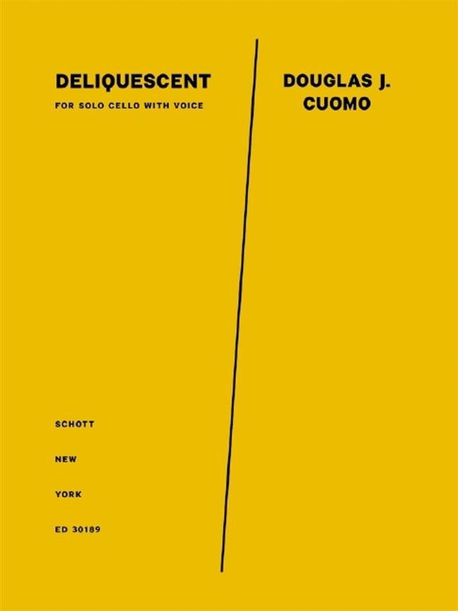 Deliquescent : for solo cello with voice