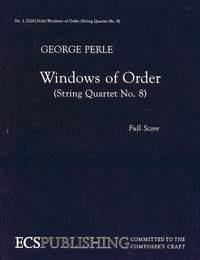 Windows of Order (String Quartet No. 8) : for string quartet