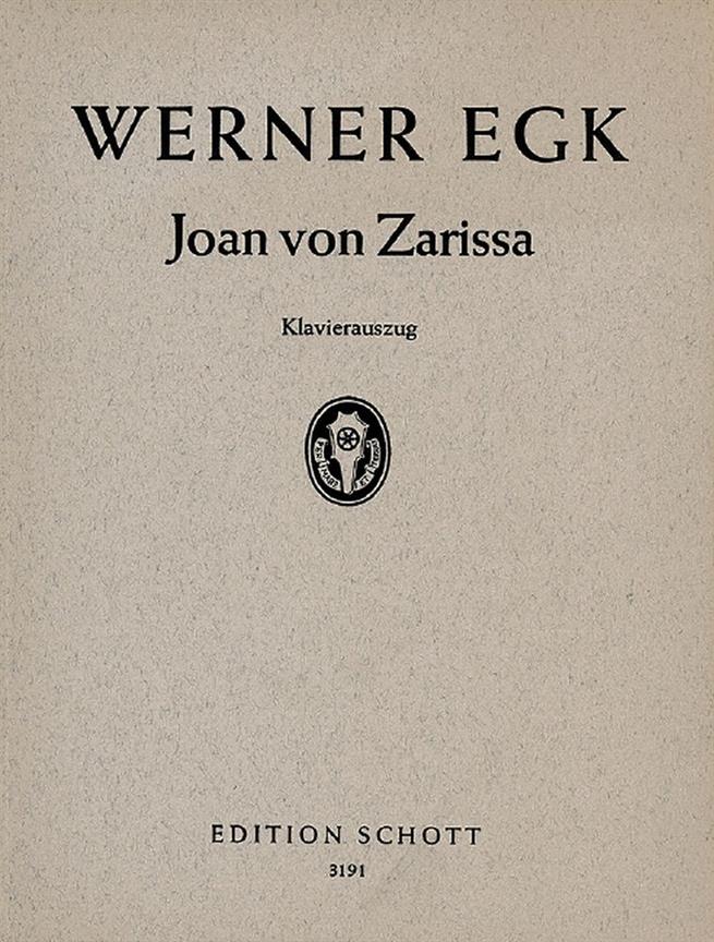 Joan von Zarissa : Dramatische Tanzdichtung