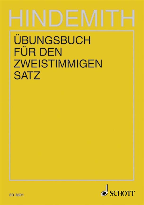 Unterweisung im Tonsatz Band 2 : ubungsbuch fur den zweistimmigen Satz