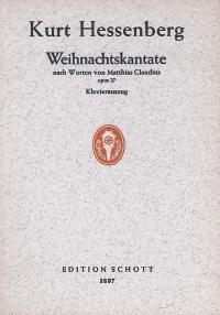 Weihnachtskantate op. 27 : nach Worten von Matthias Claudius