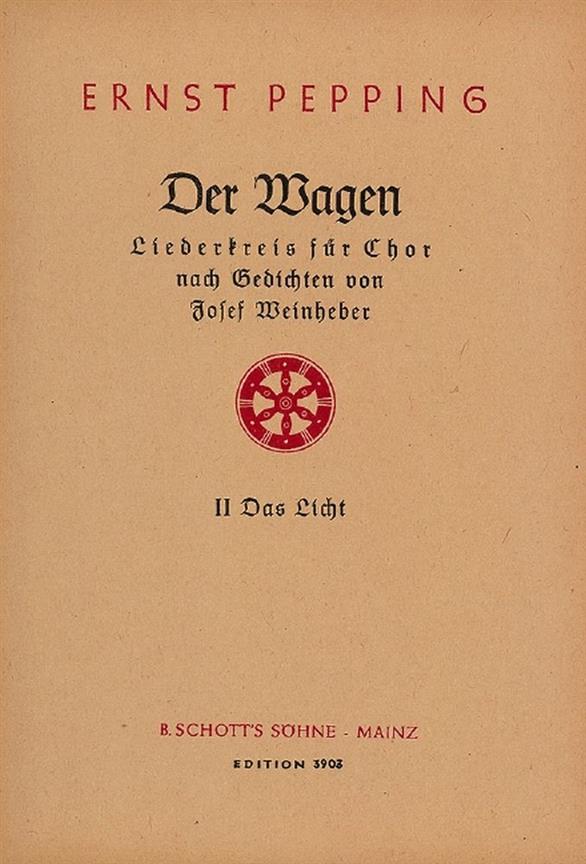 Der Wagen : Liederkreis aus O Mensch, gib acht