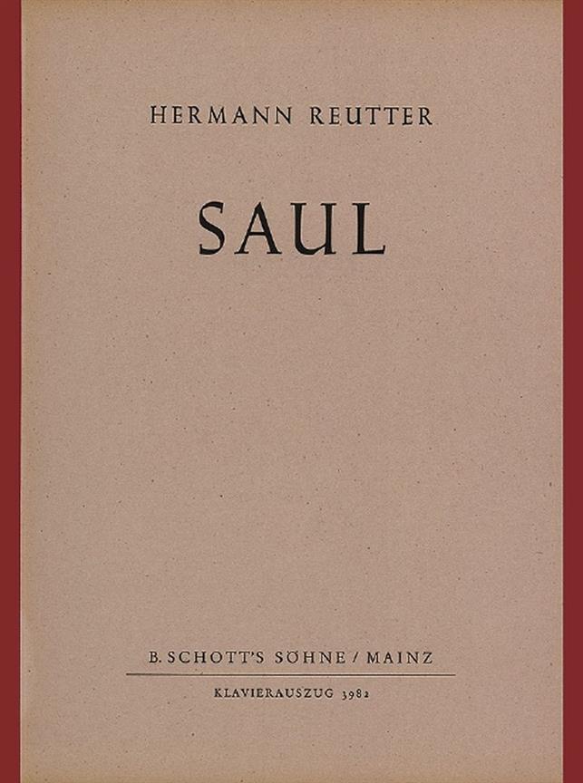 Saul op. 33 : Oper in einem Akt